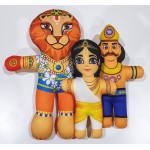 Prahlad, Nrsimha & Hiranyakashipu Soft Toy Set